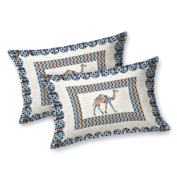 Camel_Print_Cotton_Bedsheet_with_Pillow_Covers
