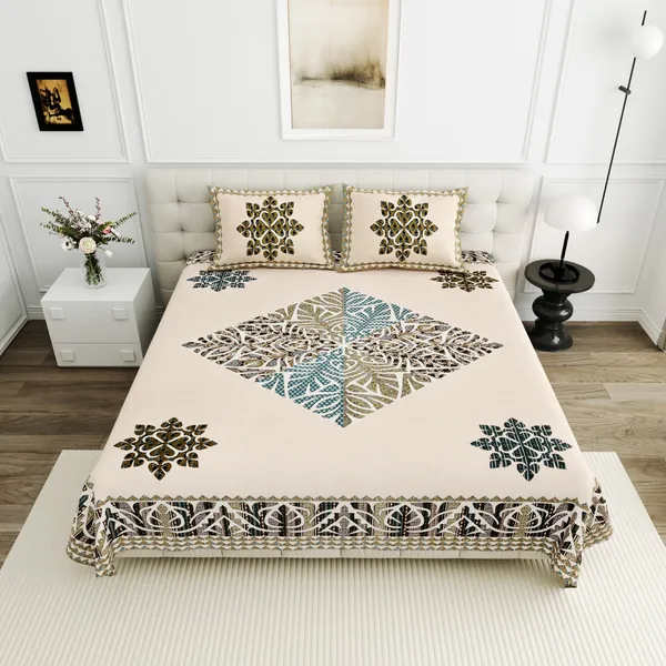 Premium_Cotton_Printed_Double_Bedsheet_With_2_Pillow_Covers_For_Home_And_Decor
