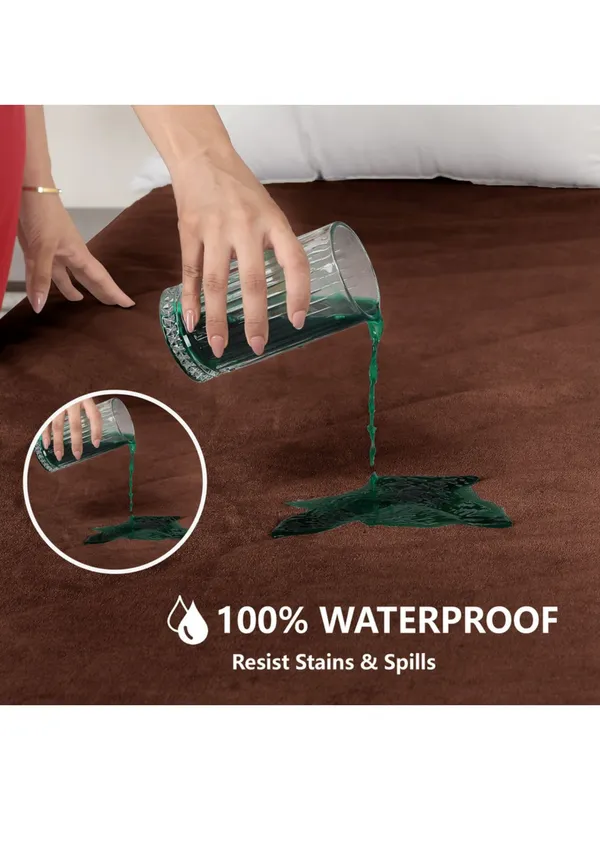 Brown_Double_Bed_Waterproof_Terry_Cotton_Fitted_Mattress_Protector_For_Home_And_Decor