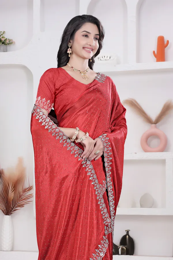 Crimson_Red_Crepe_Fancy_Swarovski_Work_Saree_for_Women