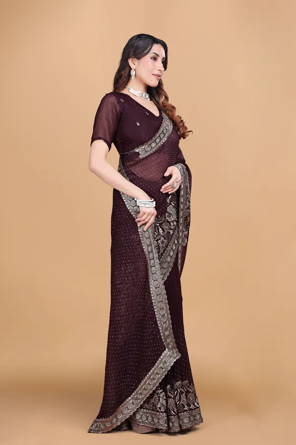 Wine_Chiffon_Embroidery_With_Swarovski_Work_Saree_For_Women