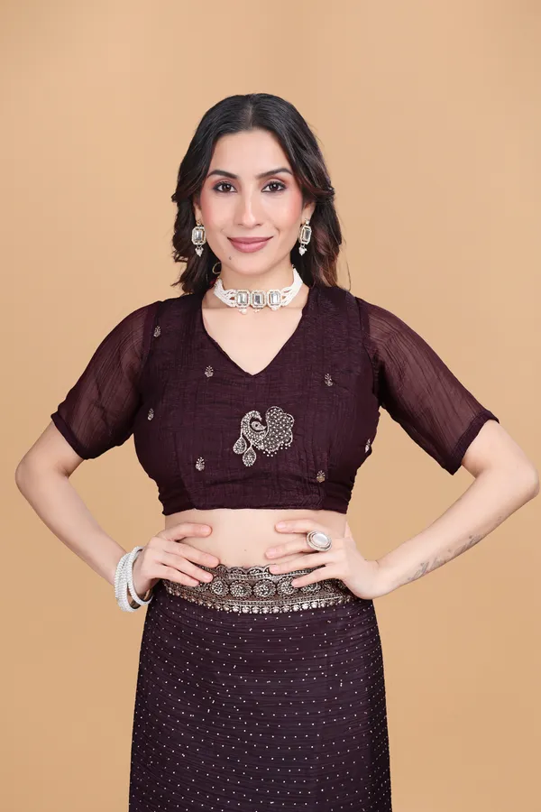 Wine_Chiffon_Embroidery_With_Swarovski_Work_Saree_For_Women