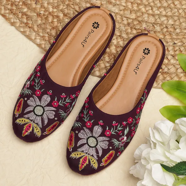 Wine_Embellished_Embroidered_Canvas_Slip_On_Flats_For_Women