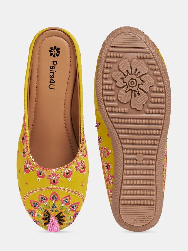 Lemon_Embellished_Embroidered_Canvas_Slip_On_Flats_For_Women