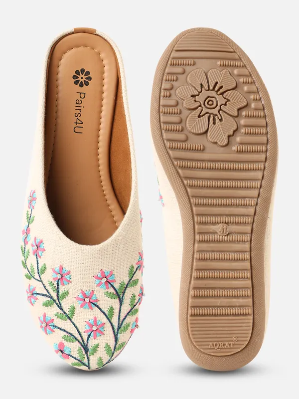 Off_White_Embellished_Embroidered_Canvas_Slip_On_Flats_For_Women