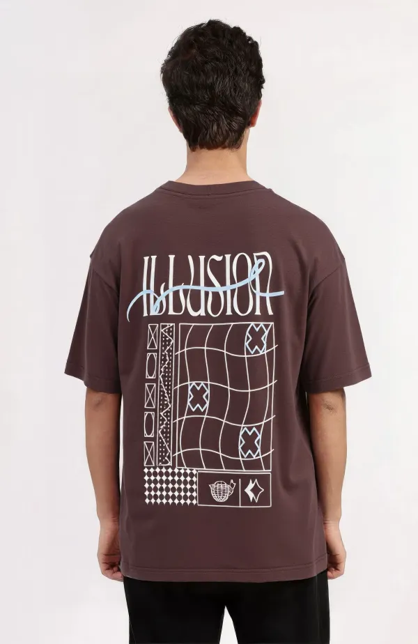 Brown_Cotton_Graphic_T-Shirt_For_Unisex_-_Oversized_Fit
