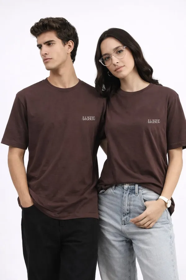 Brown_Cotton_Graphic_T-Shirt_For_Unisex_-_Oversized_Fit