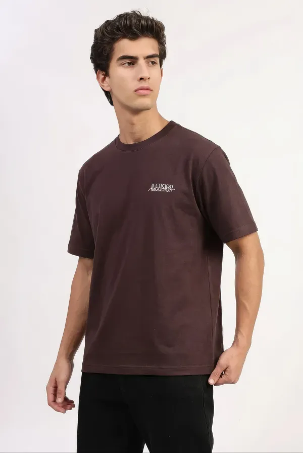 Brown_Cotton_Graphic_T-Shirt_For_Unisex_-_Oversized_Fit