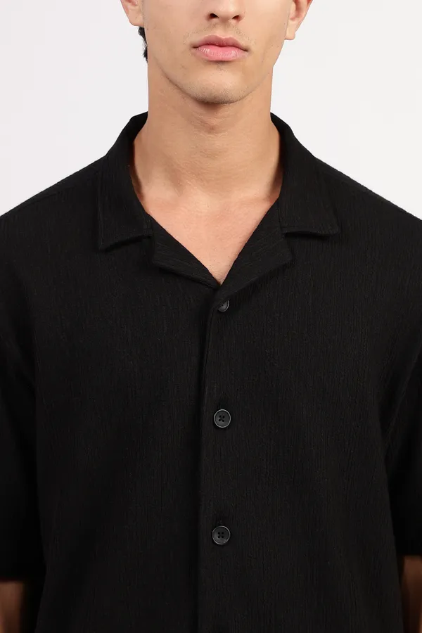 Black_Cotton_Shirt_For_Men_-_Oversized_Fit