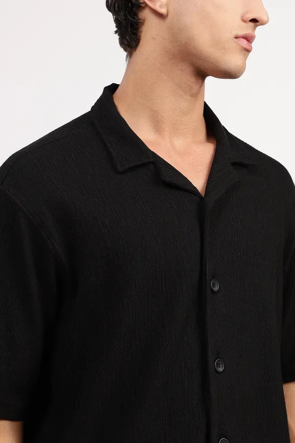 Black_Cotton_Shirt_For_Men_-_Oversized_Fit
