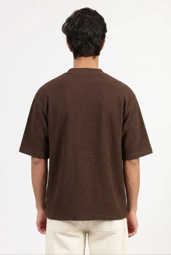 Textured_V_Neck_T-shirt_-_Oversized_Fit