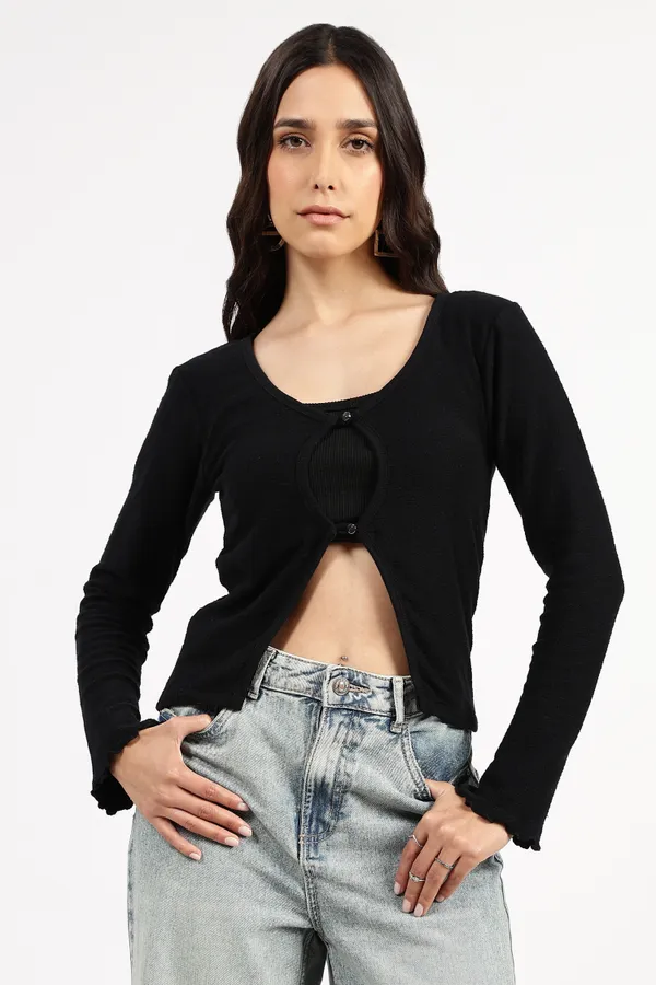 Black_Cotton_Cutout_Knit_Top_For_Women