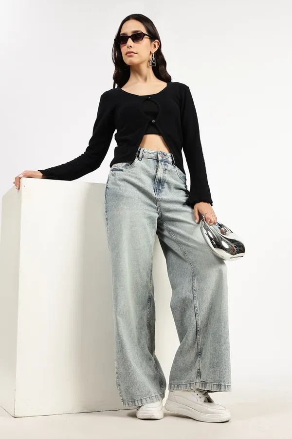 Black_Cotton_Cutout_Knit_Top_For_Women