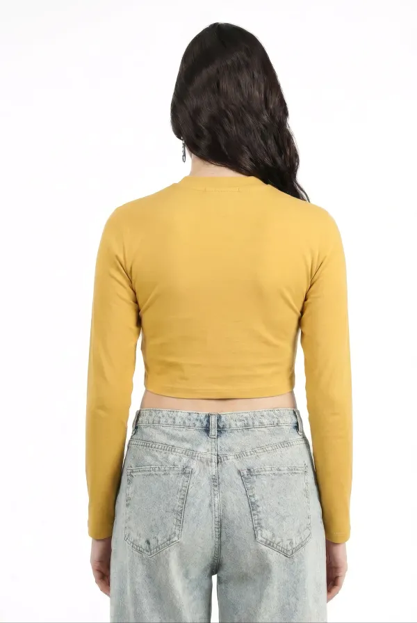 Yellow_Zipper_Crop_Top