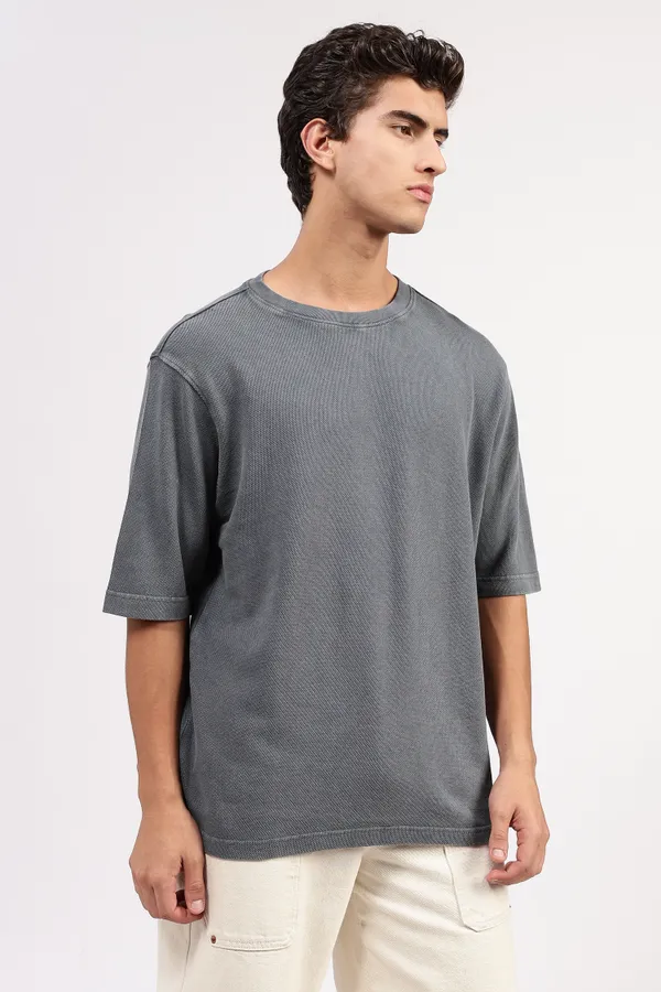Grey_Cotton_Textured_Faded_T-Shirt_For_Men_-_Oversized_Fit