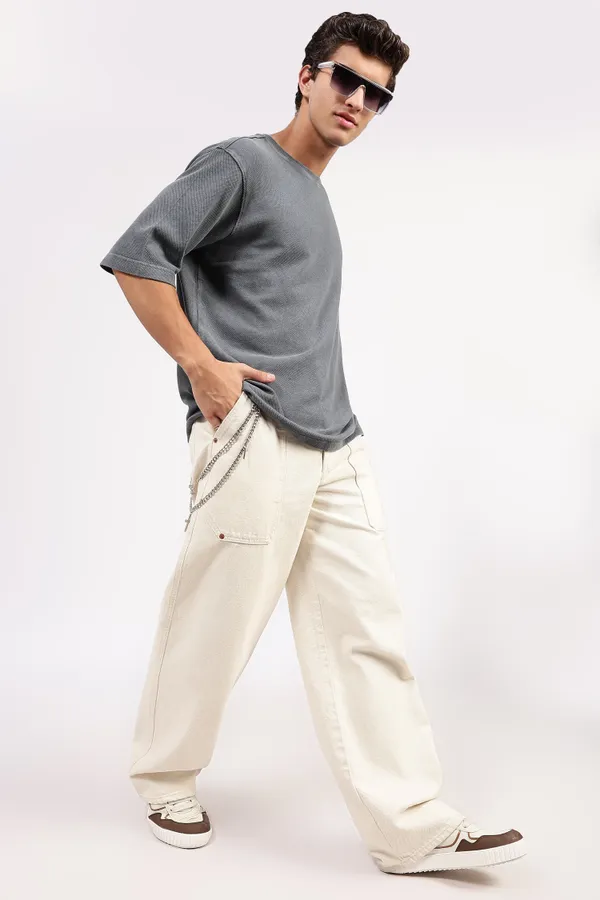 Grey_Cotton_Textured_Faded_T-Shirt_For_Men_-_Oversized_Fit