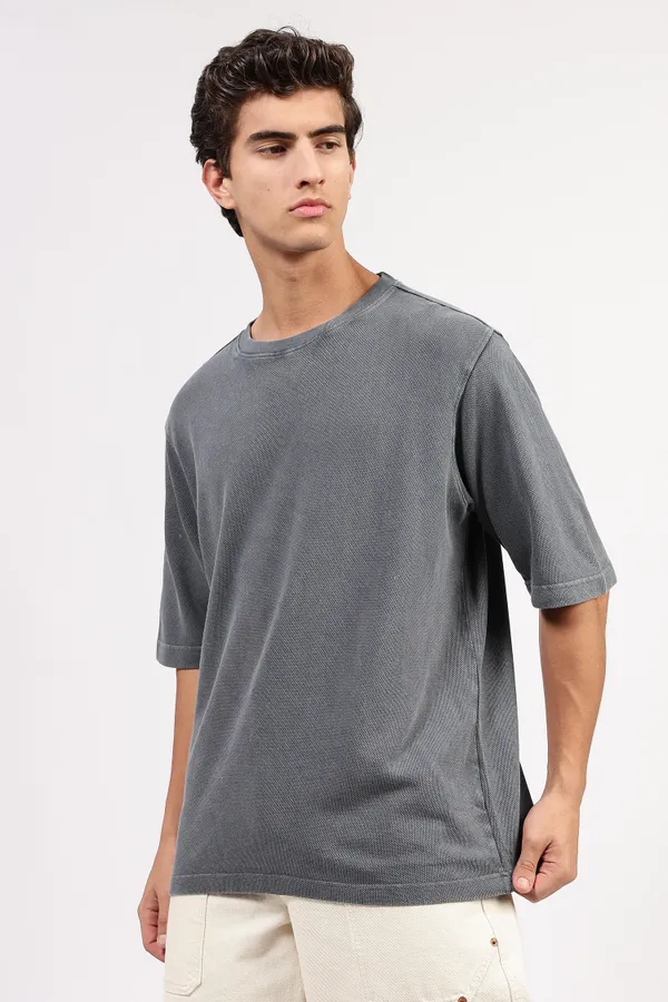 Grey_Cotton_Textured_Faded_T-Shirt_For_Men_-_Oversized_Fit