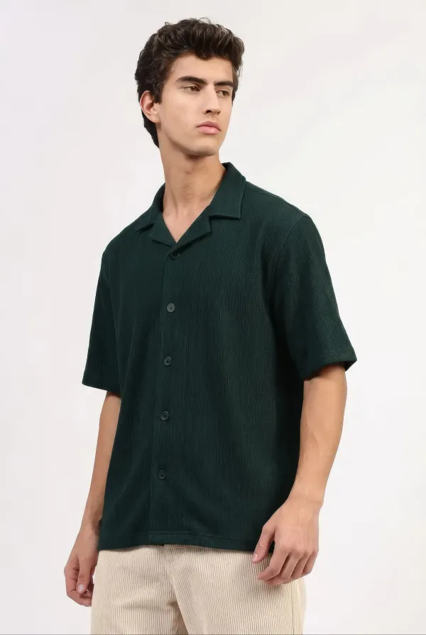 Green_Cotton_Emerald_Shirt_For_Men_-_Oversized_Fit
