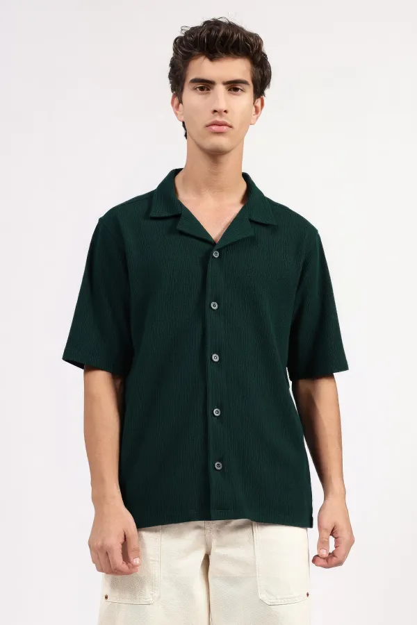 Green_Cotton_Emerald_Shirt_For_Men_-_Oversized_Fit