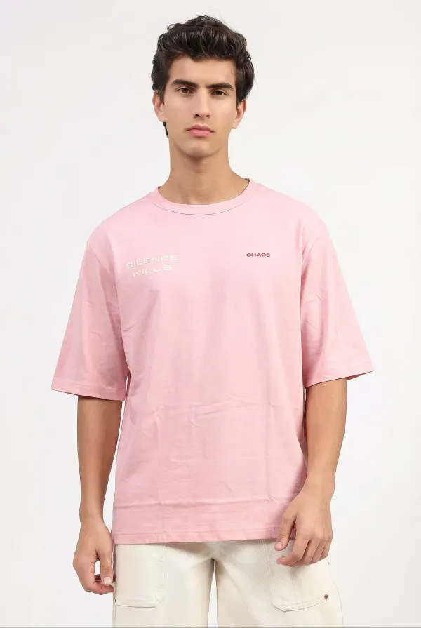 Pink_Cotton_Printed_T-Shirt_For_Unisex_-_Oversized_Fit