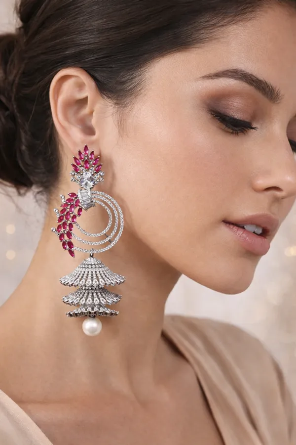 Silver_Brass_Premium_&_Fancy_Design_Earrings_For_Women