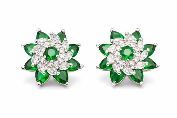 Silver_Brass_With_Kundan_Polki_Earrings_For_Women