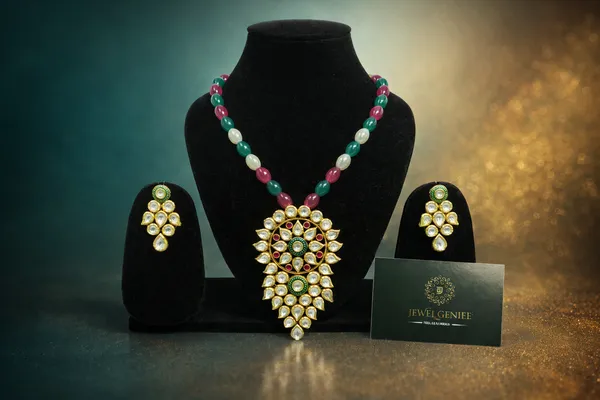 Golden_Copper_Alloy_With_Premium_Quality_Kundan_Polki_Set_With_Earrings_For_Women