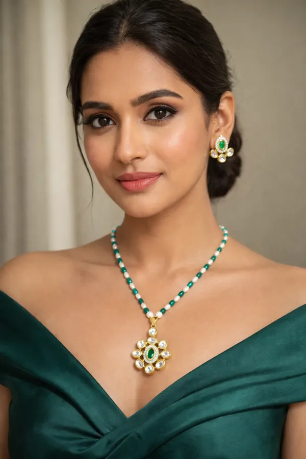 Golden_Copper_Alloy_With_Premium_Quality_Kundan_Polki_Set_With_Earrings_For_Women