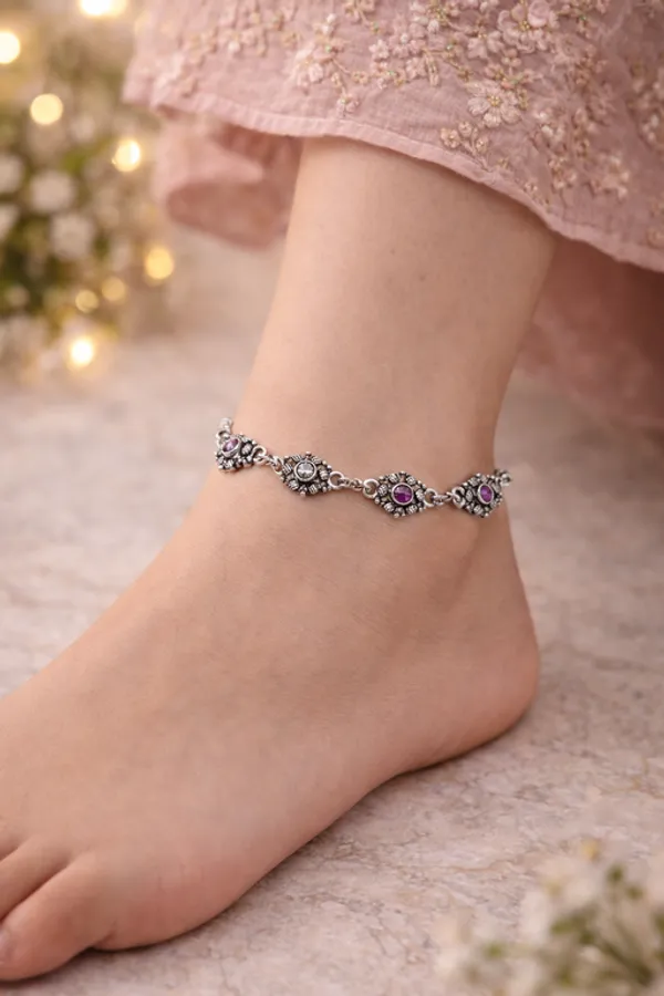 Silver_Premium_&_Fancy_Design_Anklet_For_Women