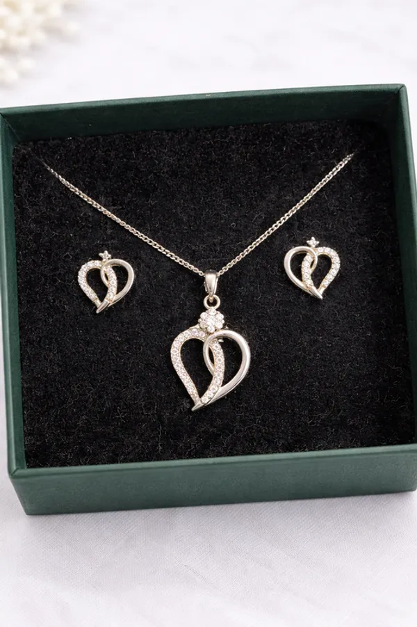 Silver_925_Pendant_Set_With_Chains_For_Women