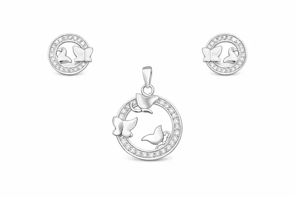 Silver_Premium_&_Fancy_Design_Pendant_Set_For_Women_And_Girls