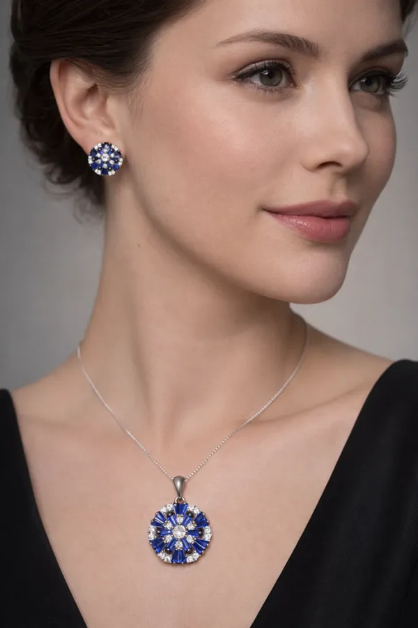 Silver_Premium_&_Fancy_Design_Pendant_Set_For_Women_And_Girls