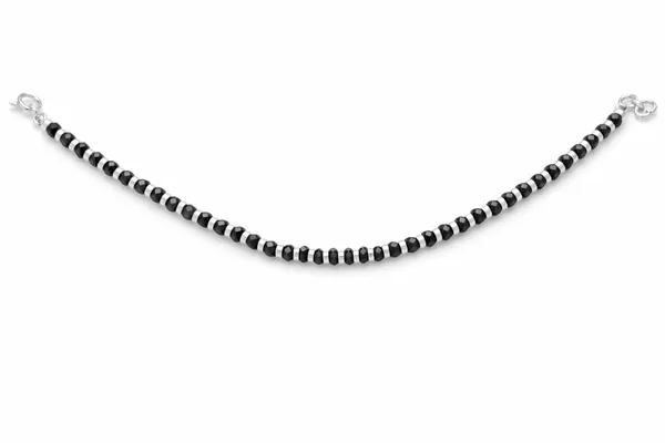 Silver_925_Black_Beads_Bracelet_For_Women