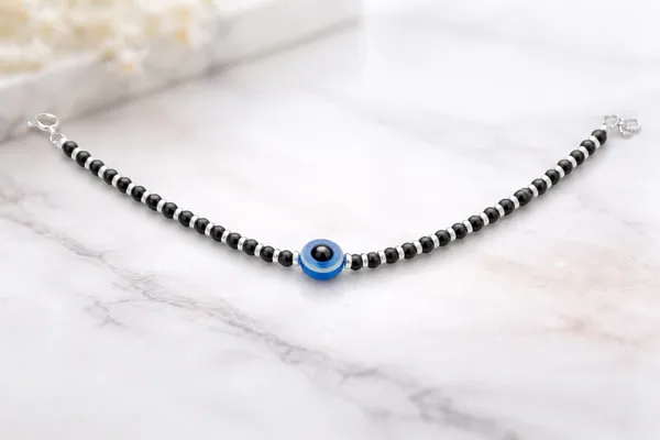 Silver_925_Black_Beads_Bracelet_For_Women