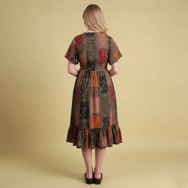 Multi_Rayon_Premium_Midi_Dress_For_Women