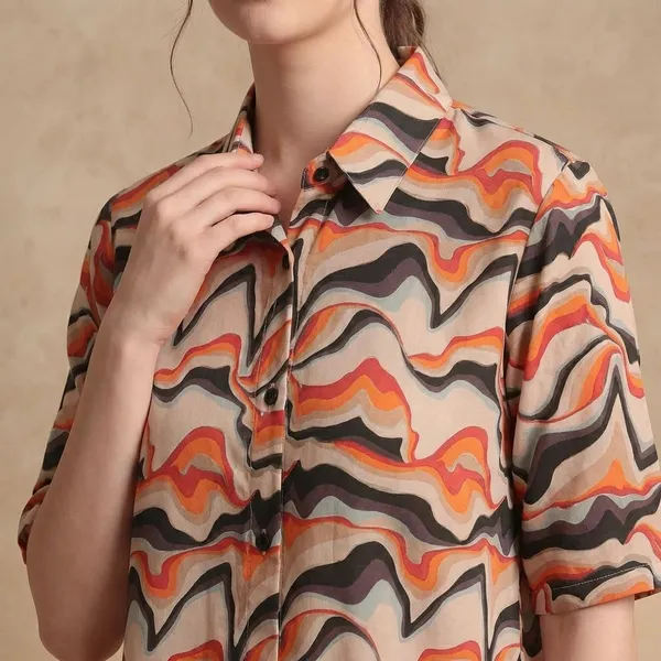 Orange_Rayon_Premium_Co-ord_Set_For_Women