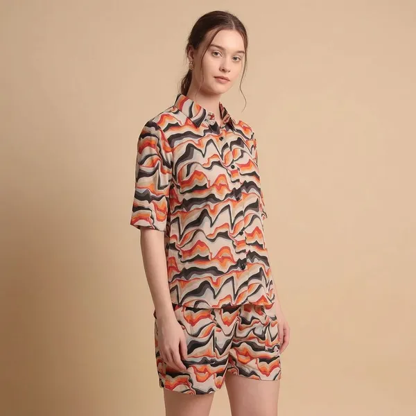 Orange_Rayon_Premium_Co-ord_Set_For_Women