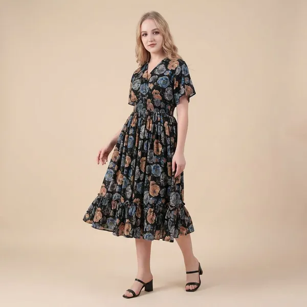 Multi_Rayon_Premium_Midi_Dress_For_Women