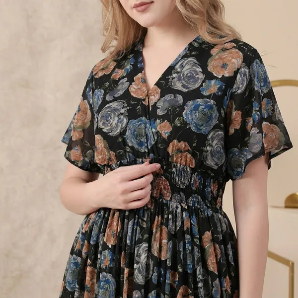 Multi_Rayon_Premium_Midi_Dress_For_Women