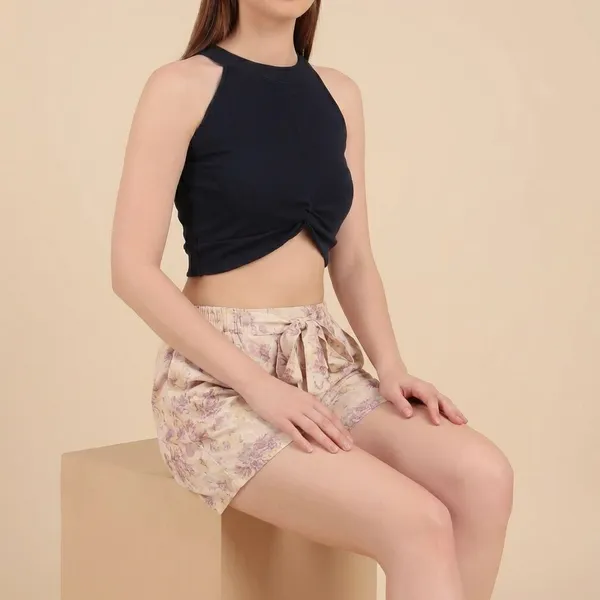 Offwhite_Cotton_Premium_Shorts_For_Women