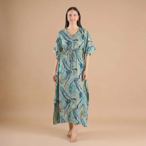 Blue_Rayon_Premium_Maxi_Dress_For_Women
