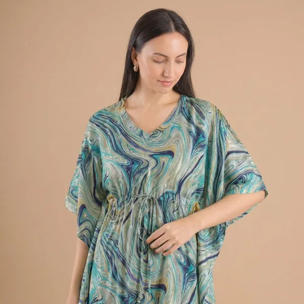 Blue_Rayon_Premium_Maxi_Dress_For_Women
