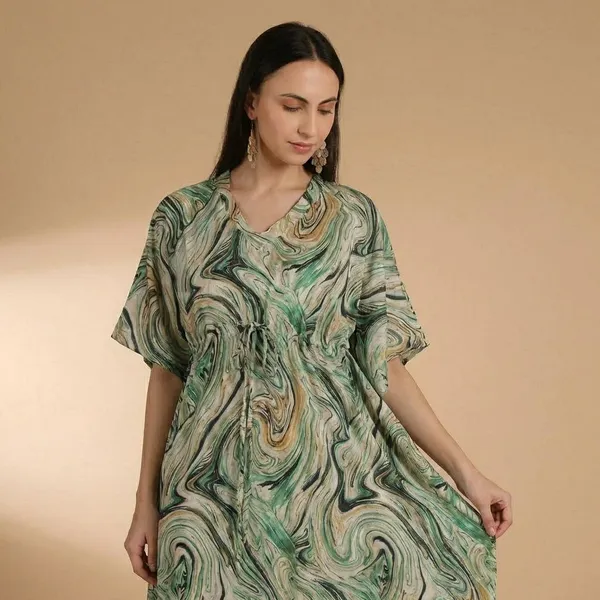 Green_Rayon_Premium_Maxi_Dress_For_Women