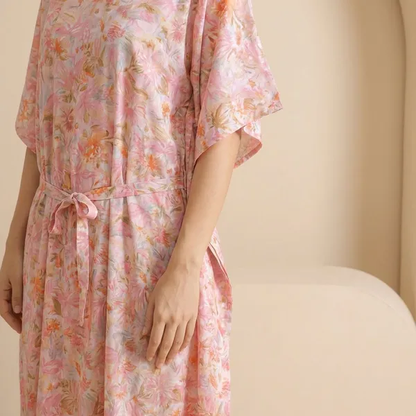 Light_Pink_Rayon_Premium_Maxi_Dress_For_Women