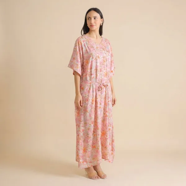 Light_Pink_Rayon_Premium_Maxi_Dress_For_Women