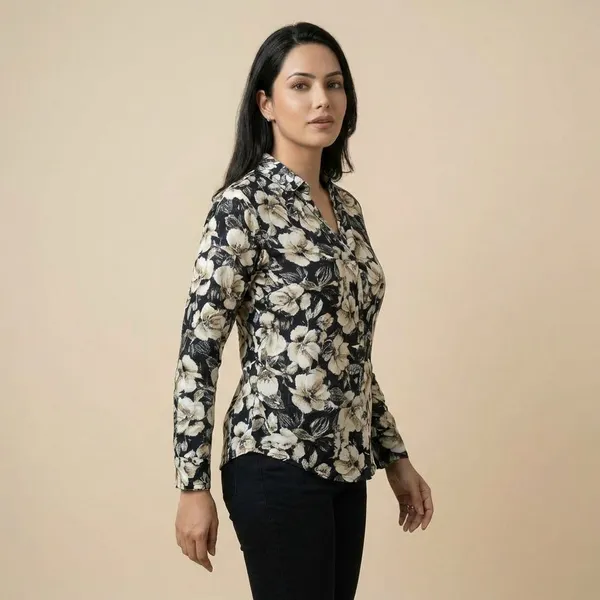 Black_Rayon_Premium_Shirt_For_Women