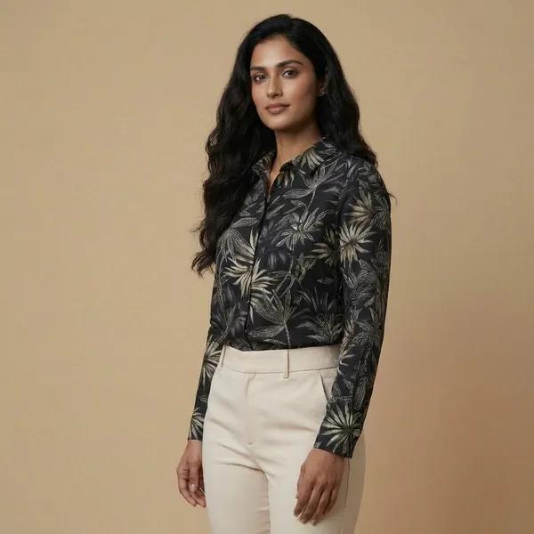 Black_Rayon_Premium_Shirt_For_Women