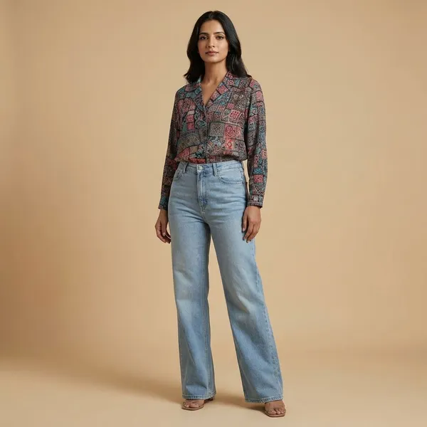 Multi_Rayon_Premium_Shirt_For_Women