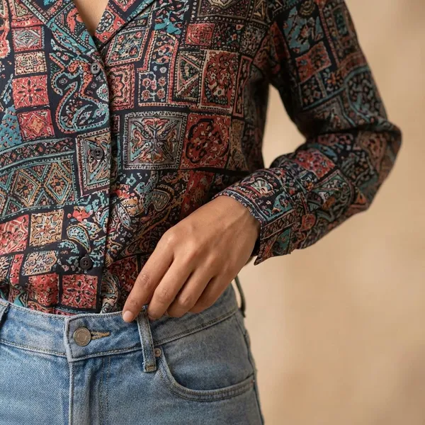 Multi_Rayon_Premium_Shirt_For_Women