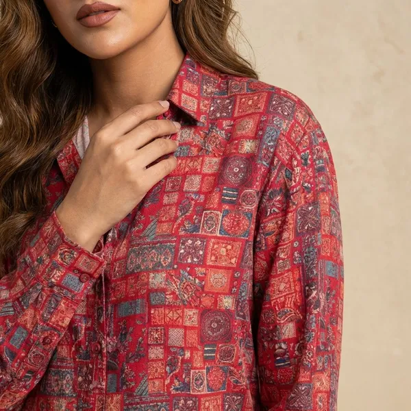 Rani_Pink_Rayon_Premium_Shirt_For_Women